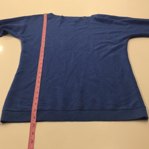 ✅ SOLD Blue 100% Cashmere Sweater - Picture 7 of 8